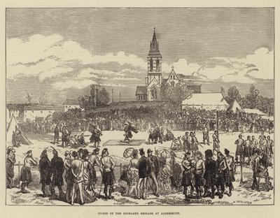 Highland Brigaden urheilua Aldershotissa tekijältä Sir John Charles Robinson