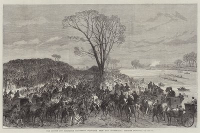 Oxfordin ja Cambridgen yliopiston Boat-Race, Sandhillsistä, Chiswickiä vastapäätä tekijältä Sir John Charles Robinson