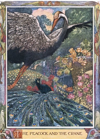 Peacock and the Crane, 1930-luku tekijältä Charles Robinson