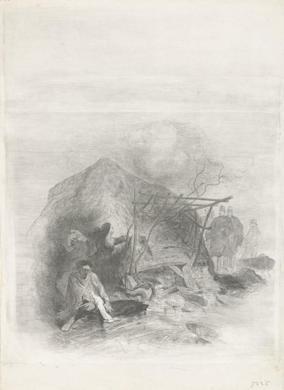 Vuoden 1855 tulvakatastrofin uhrit Tulvakatastrofi 1855 (sarjan nimi) tekijältä Charles Rochussen
