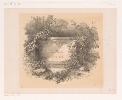 Otsikko seinällä vaakakuvassa Nimisivu: Jacques Collin de Plancy, La Reine Berthe au grand pied, 1842 tekijältä Charles Rochussen