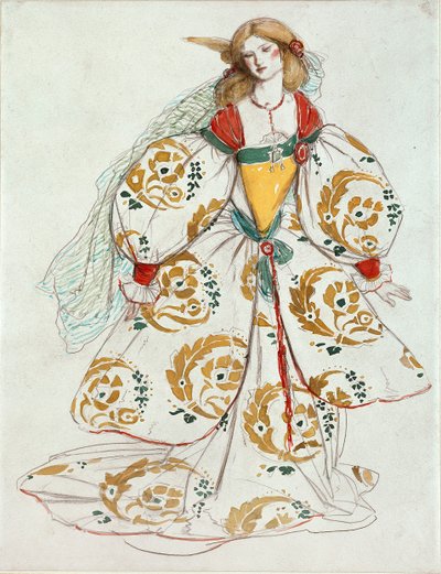 Pukusuunnittelu, c1850-1880 tekijältä Charles S Ricketts