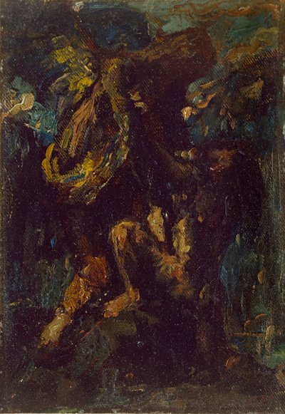 Jaakob paini enkelin kanssa, 1800-luku tekijältä Charles S Ricketts
