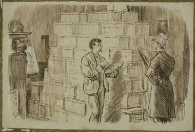Studiossa tekijältä Charles Samuel Keene
