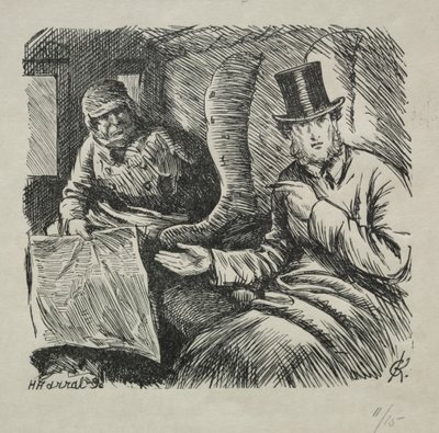 Tupakointi ehdottomasti kielletty, 1868. tekijältä Charles Samuel Keene