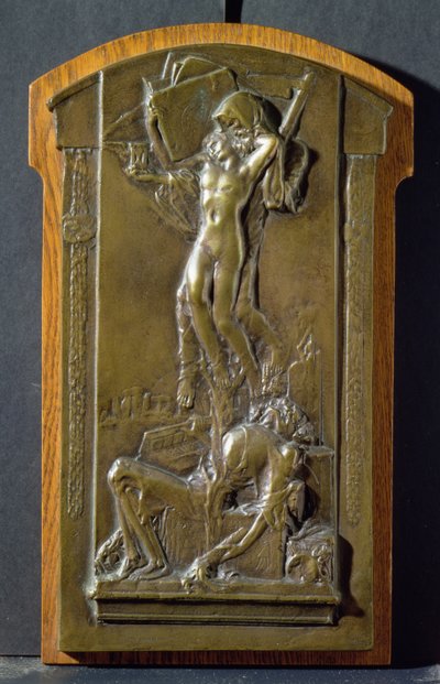 Death and the Maiden, n.1911-1912 (pronssi) tekijältä Charles Sergeant Jagger
