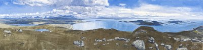 Achiltibuie Panorama, 2011 (öljy kankaalle) tekijältä Charles Simpson