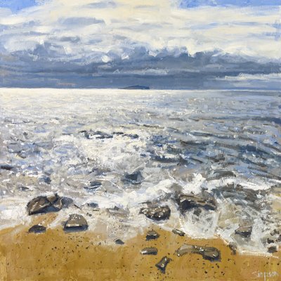 Crailin ranta, 2015 (öljy kankaalle) tekijältä Charles Simpson