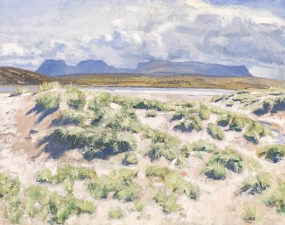 Dyynejä, Achnahaird, 2017 (öljy kankaalle) tekijältä Charles Simpson