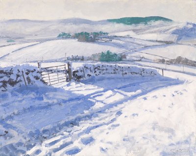 Lunta: Snow: Mist on the Hills, 2016 (öljy kankaalle) tekijältä Charles Simpson