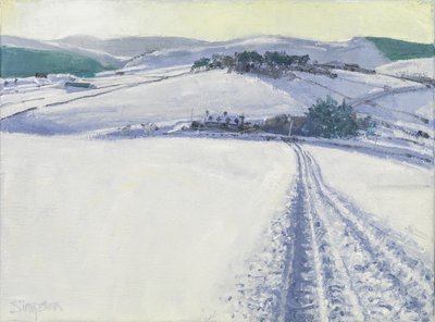 Raide lumen läpi, 2016 (öljy kankaalle) tekijältä Charles Simpson