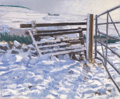 Talviportti, 2017 (öljy kankaalle) tekijältä Charles Simpson