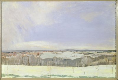 The Weald Winter, (tempera paneelissa) tekijältä Charles Sims