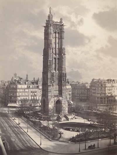 Tour St. Jacques La Boucherie Pariisissa, n. 1867. tekijältä Charles Soulier