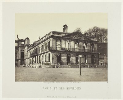 Palais de Saint-Cloud, sarjasta "Paris et ses environs" (Pariisi ja sen ympäristö). tekijältä Charles Soulier