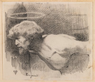 Johannes Kastajan pään mestaus, n. 1881 (hiili paperilla) tekijältä Charles Sprague Pearce