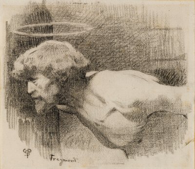Tutkimus Pyhän Johannes Kastajan pään mestauksesta, n. 1881 (hiili paksulle kermapaperille) tekijältä Charles Sprague Pearce