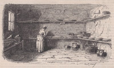 A Dairy, Le Magasin Pittoresquesta, n. 1852. tekijältä Charles Tamisier