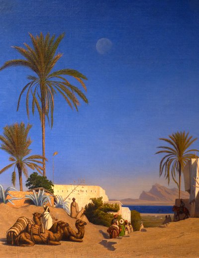 Algerian maisema (yksityiskohta) tekijältä Charles Theodore (1814 88) Frere