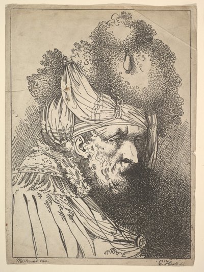 Oriental Head, n. 1803. tekijältä Charles Theodosius Heath
