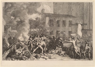 Bastillen myrsky 14. heinäkuuta 1789 tekijältä Charles Thevenin