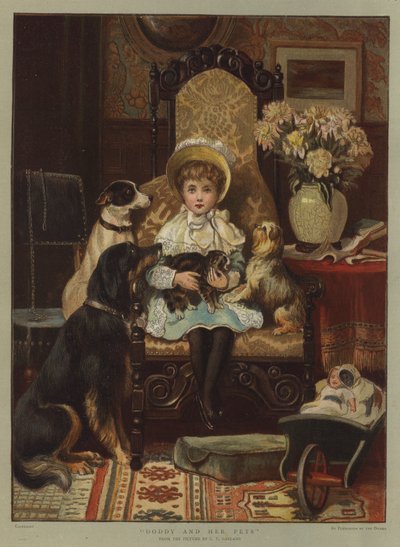 Doddy ja hänen lemmikkinsä (chromolitho) tekijältä Charles Trevor Garland