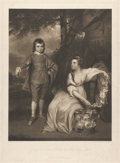 George varakreivi Malden ja lady Elizabeth Capel tekijältä Charles Turner