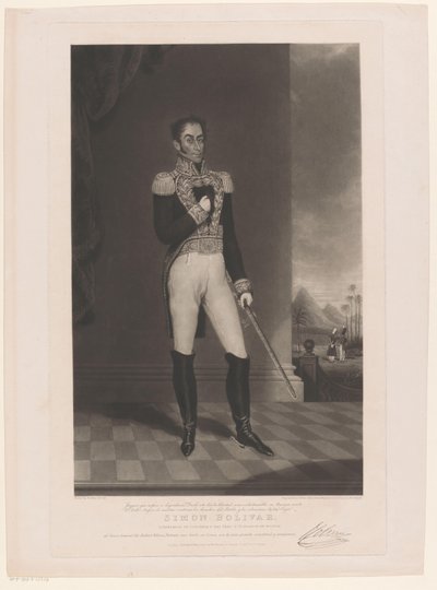 Portree van Simón Bolívar tekijältä Charles Turner