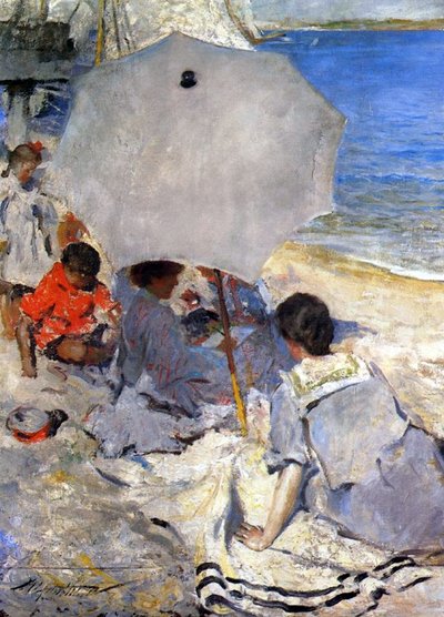 Rannalla, n. 1900-05 tekijältä Charles Webster Hawthorne