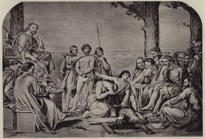 Kantajan valitus tuomariston ensimmäisessä oikeudenkäynnissä (litho) tekijältä Charles West (after) Cope