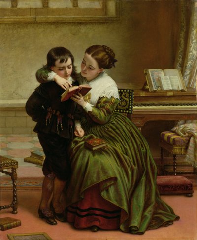 George Herbert ja hänen äitinsä tekijältä Charles West Cope