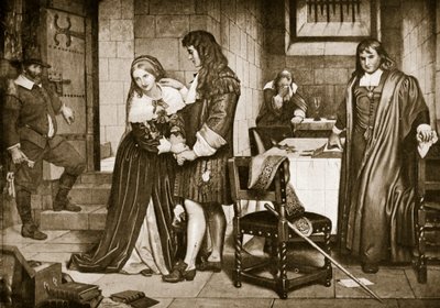 Lordi ja Lady Russellin ero, 1683 tekijältä Charles West Cope