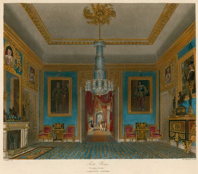 Ante Room, Carlton House, Lontoo, katsoo pohjoiseen tekijältä Charles Wild