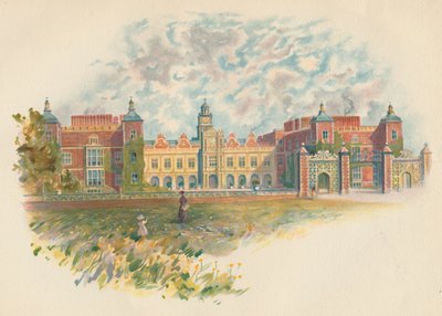 Hatfield House, Hertfordshire - Etelärintama, c1890 tekijältä Charles Wilkinson