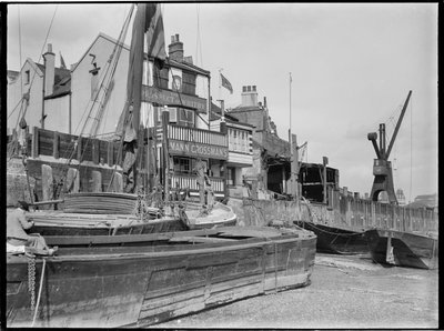 Prospect of Whitby, Wapping Wall, Wapping, Tower Hamlets, Greater London Authority, 1930-luku. tekijältä Charles William Prickett
