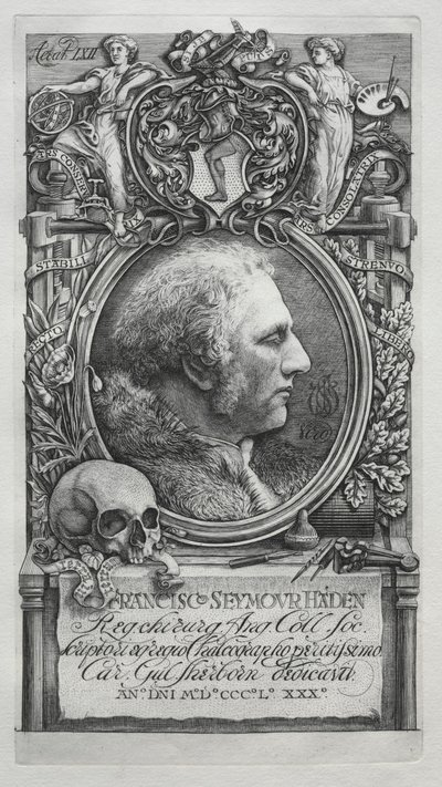 Hadeniana - Sir Francis Seymour Hadenin muotokuva, 1880. tekijältä Charles William Sherborn