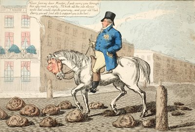 Regents Hack, pub. 1812 (käsin väritetty kaiverrus) tekijältä Charles Williams