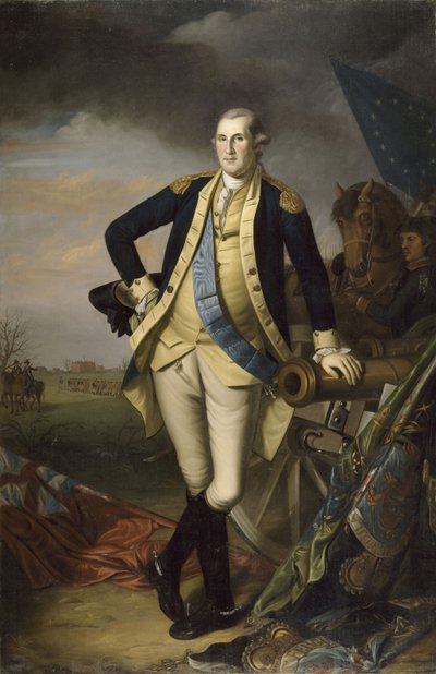 George Washington Princetonin taistelun jälkeen 3. tammikuuta 1777 tekijältä Charles Willson Peale