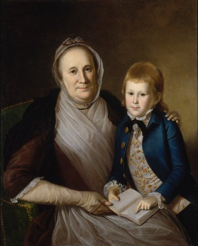 Rouva James Smith ja pojanpoika, 1776. tekijältä Charles Willson Peale