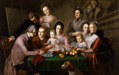 Pealen perhe, noin 1771-73 (öljy kankaalle) tekijältä Charles Willson Peale