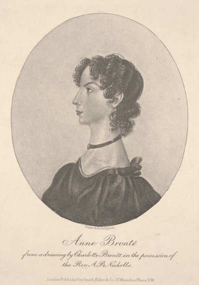 Anne Brontë, kaiverrus Walker & Boutall, n. 1836-49 (kaiverrus) tekijältä Charlotte Bronte