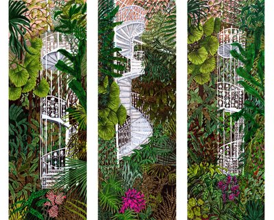 Kew Gardens -kokoelma, 2020 (harjaa kyniä paperille) tekijältä Charlotte Orr