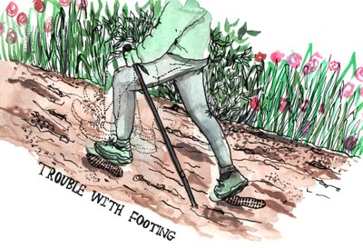 Parkinsons Illustrations, 2019 (muste ja akvarelli) tekijältä Charlotte Orr