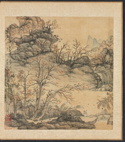 Maalauksia muinaisten mestareiden mukaan: Syksyinen maisema, 1598-1652. tekijältä Chen Hongshou