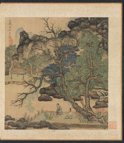 Maalauksia muinaisten mestareiden mukaan: Scholars in a Garden, 1598-1652. tekijältä Chen Hongshou