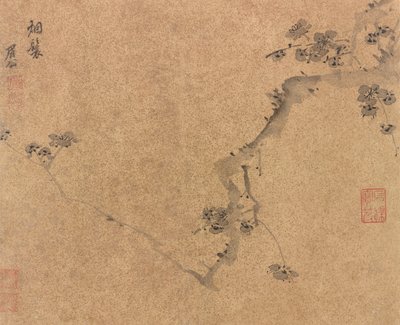 Luumun oksa, Ming-dynastia, noin 1580-1639. tekijältä Chen Jiru