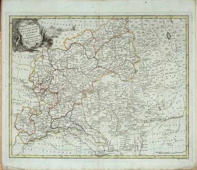 Kazanin kuvernöörin yleinen kartta, 1779. tekijältä Chernoi