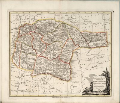 Ufan kuvernöörin yleinen kartta, 1791. tekijältä Chernoi