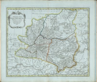 Vjatkan kuvernöörin yleinen kartta, 1791. tekijältä Chernoi