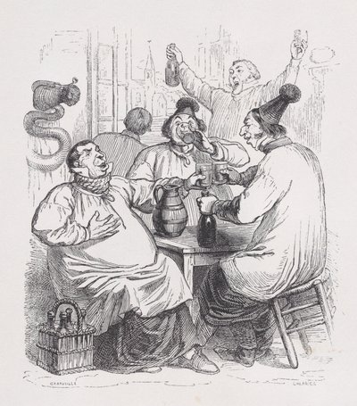 Seurakunnan laulajat Bérangerin täydellisistä teoksista, 1836. tekijältä Cherrier